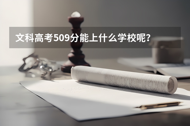 文科高考509分能上什么学校呢？