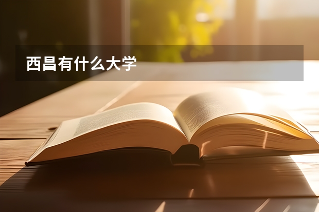西昌有什么大学
