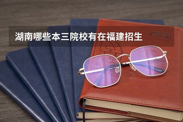 湖南哪些本三院校有在福建招生