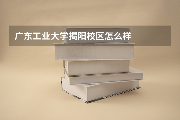 广东工业大学揭阳校区怎么样