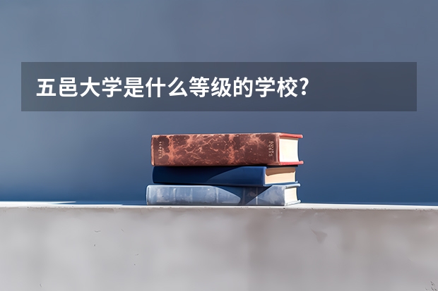 五邑大学是什么等级的学校?