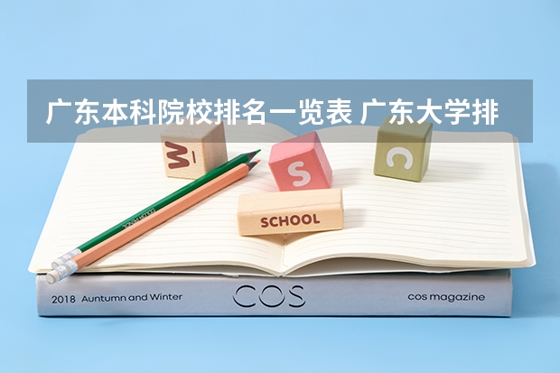 广东本科院校排名一览表 广东大学排名最新排名表