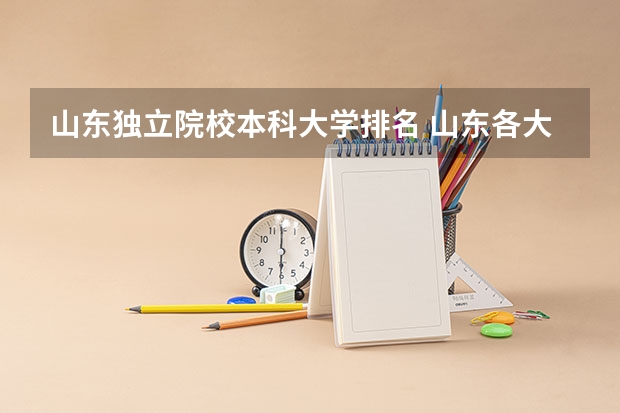 山东独立院校本科大学排名 山东各大学院校排名
