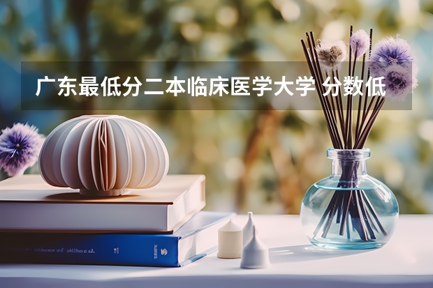 广东最低分二本临床医学大学 分数低的二本大学