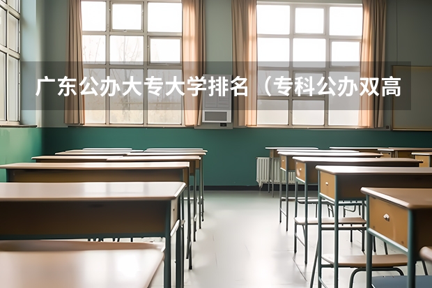 广东公办大专大学排名（专科公办双高院校排名）
