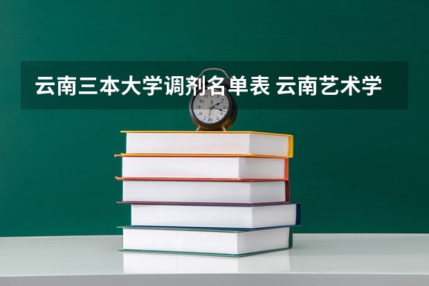 云南三本大学调剂名单表 云南艺术学院研究生调剂复试名单
