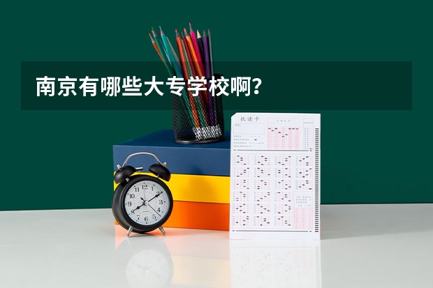 南京有哪些大专学校啊？
