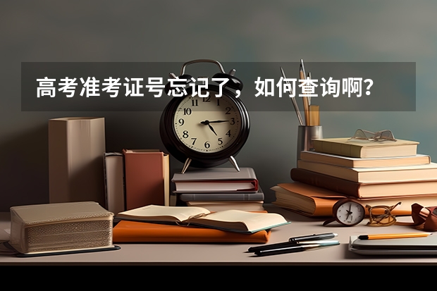 高考准考证号忘记了，如何查询啊？