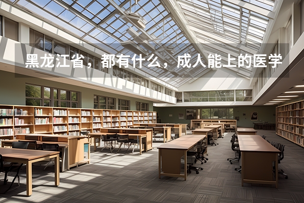 黑龙江省，都有什么，成人能上的医学院校？