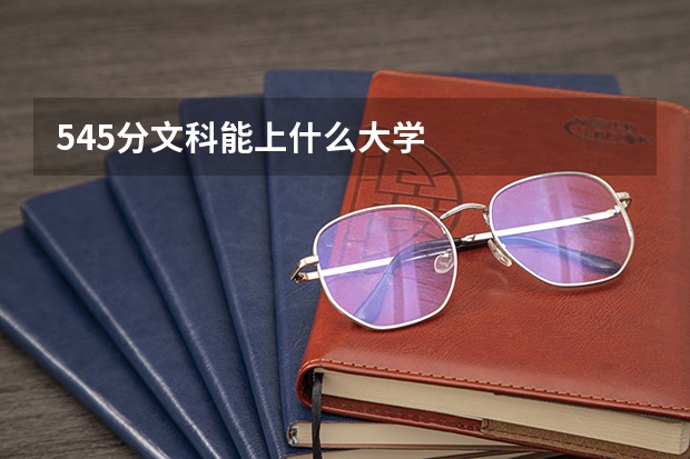 545分文科能上什么大学