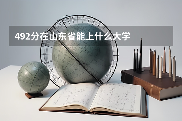 492分在山东省能上什么大学