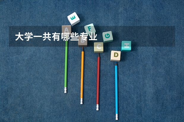 大学一共有哪些专业