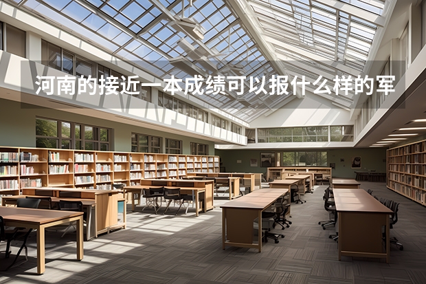 河南的接近一本成绩可以报什么样的军校(求懂得人详解)