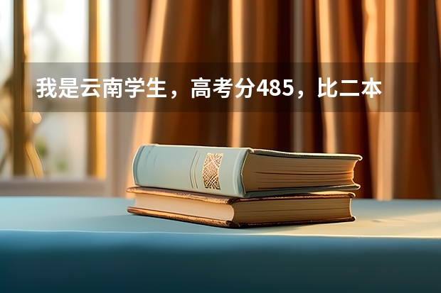 我是云南学生，高考分485，比二本线高7分，我报什么学校好？