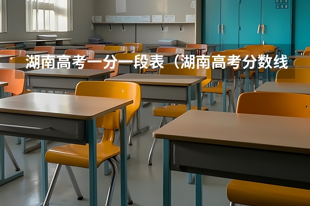 湖南高考一分一段表（湖南高考分数线排名一分一段表）