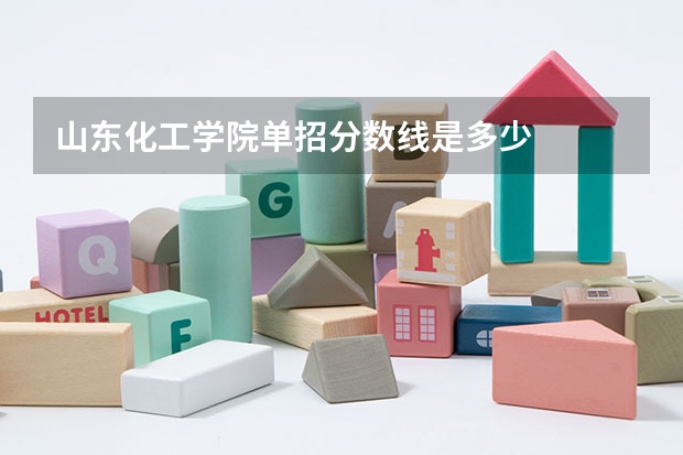 山东化工学院单招分数线是多少