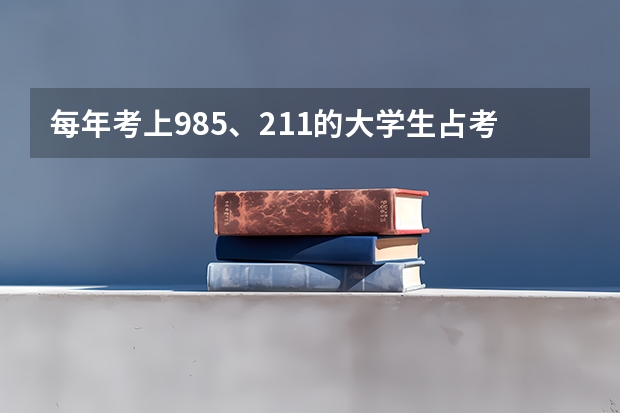 每年考上985、211的大学生占考生多少比例呢？