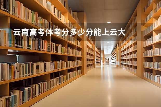 云南高考体考分多少分能上云大
