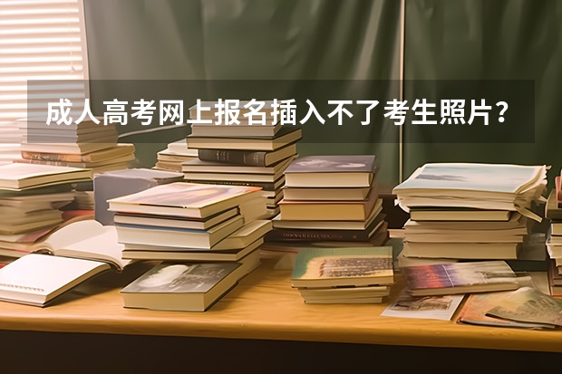 成人高考网上报名插入不了考生照片?如何解决?