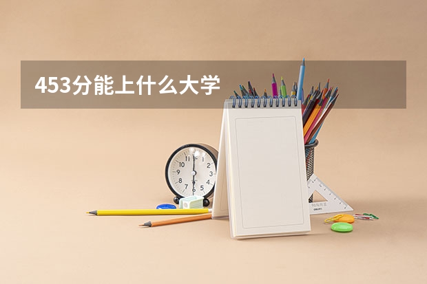 453分能上什么大学
