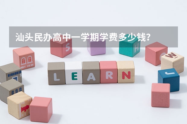 汕头民办高中一学期学费多少钱？