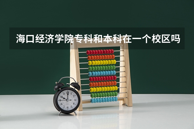 海口经济学院专科和本科在一个校区吗