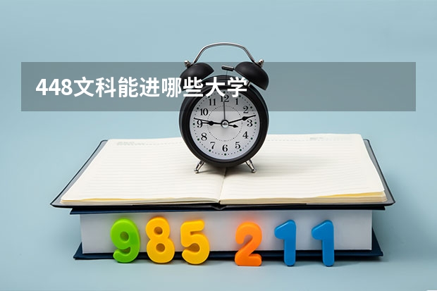 448文科能进哪些大学