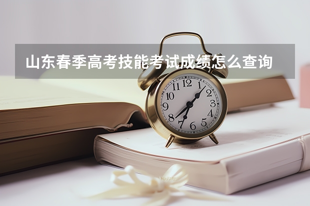 山东春季高考技能考试成绩怎么查询