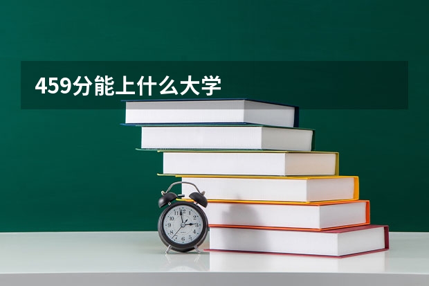 459分能上什么大学