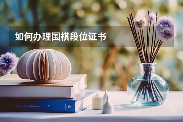 如何办理围棋段位证书