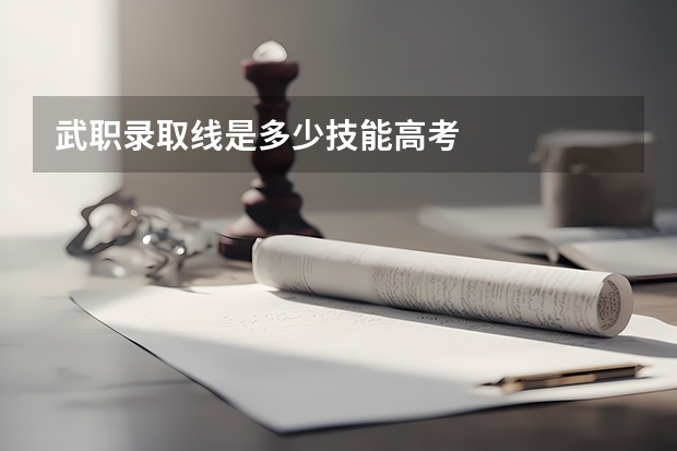武职录取线是多少技能高考