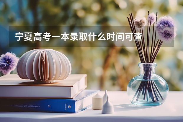 宁夏高考一本录取什么时间可查