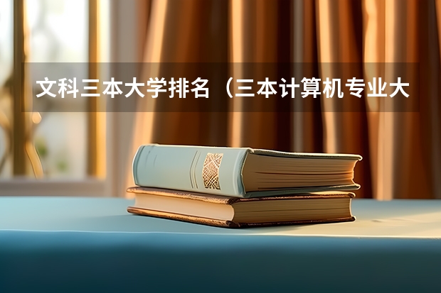 文科三本大学排名(三本计算机专业大学排名及分数线?)