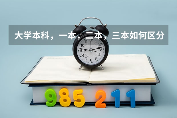 大学本科，一本，二本，三本如何区分