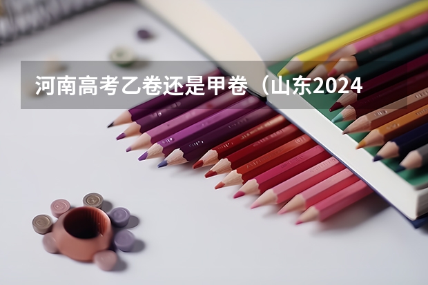 河南高考乙卷还是甲卷（山东2024高考人数）