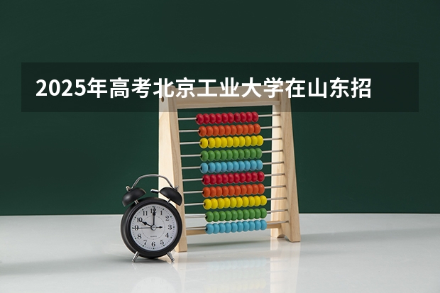 2025年高考北京工业大学在山东招生计划