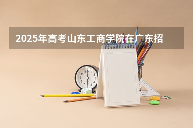 2025年高考山东工商学院在广东招生计划