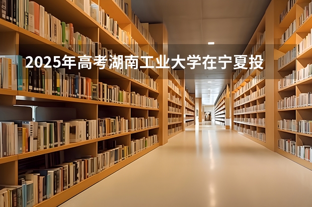 2025年高考湖南工业大学在宁夏投档分数线详解