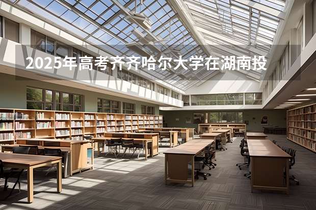2025年高考齐齐哈尔大学在湖南投档分数线详解