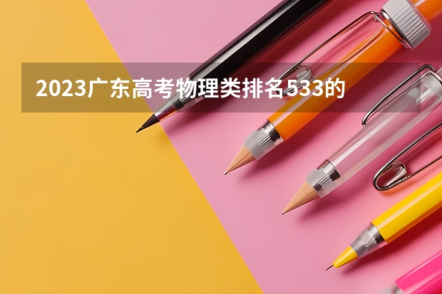2023广东高考物理类排名533的考生报什么大学 大学往年录取分数线