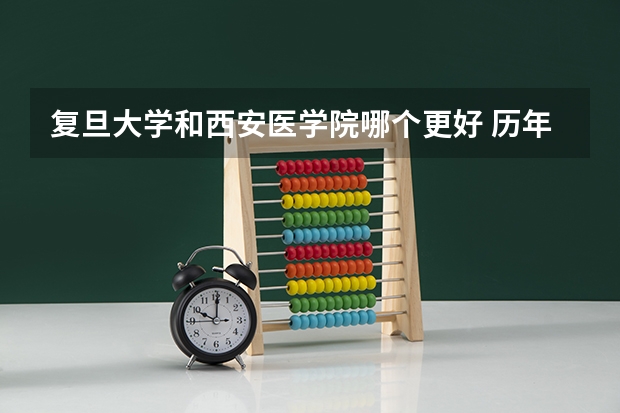 复旦大学和西安医学院哪个更好 历年录取分数线对比