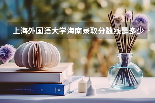 上海外国语大学海南录取分数线是多少 上海外国语大学海南招多少人
