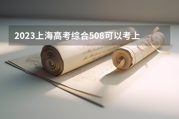 2023上海高考综合508可以考上什么大学